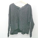 ◇ AZUL BY MOUSSY Vネック ビッグシルエット シンプル お姉さん系 長袖 ニット サイズM ブラック レディース E 【中古】|詳細画像