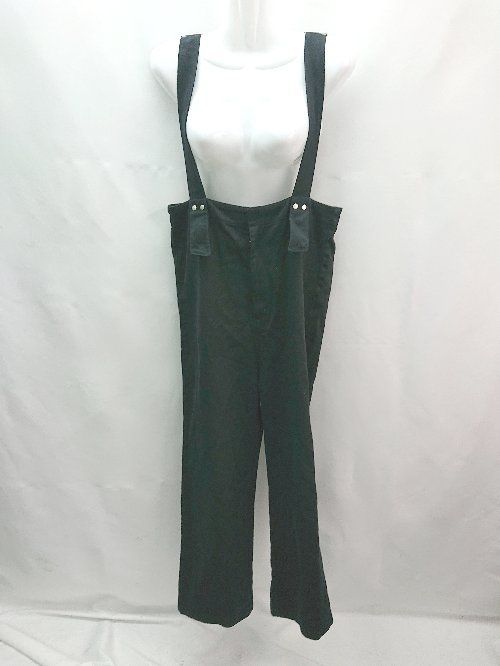 ◇ Chaco closet チャコ クローゼット 肩調節 シンプル オシャレ ノースリーブ サロペット サイズF ブラック レディース E 【中古】