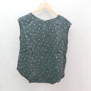 ◇ BEAUTY&YOUTH スリーブレス ドット柄 かわいい おしゃれ - シャツ サイズ表記なし ブラック レディース メンズ E 【中古】