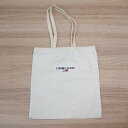 ◇ Tommy jeans 大容量サイズ ポケットなし マチなし 無地 ブランドロゴ トートバッグ ホワイト系 レディース E 【中古】