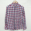 ◇ green label relaxing UNITED ARROWS カジュアル チェック 長袖 シャツ サイズXL レッド系 マルチ メンズ P 【中古】(4)