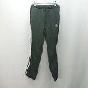 ◇ Kappa カッパ スポーティー ブランドロゴ ユニセックス パンツ サイズL ブラック メンズ レディース E 【中古】