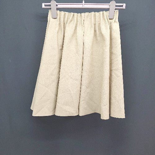 ◇ ZARA BASIC ウエストゴム プリーツ シンプル オシャレ ショート丈 フレア スカート サイズS ブラウン系 レディース E 【中古】