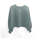 ◇ Θ SENSE OF PLACE by URBAN RESEARCH ボリュームスリーブ 長袖 トレーナー サイズ Onesize ブラック レディース E 【中古】(4)