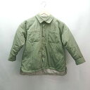 ◇ LOWRYS FARM スナップボタン シンプル 子供服 長袖 ジャケット サイズ3(120-130cm) カーキ レディース (メンズ) E 【中古】