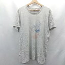 ◇ ⊂Φ gelato pique ジェラートピケ ワンポイント 半袖 Tシャツ 表記なし グレー レディース E 【中古】(4)