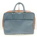 ■ Θ SavileRow サヴィル・ロウ ビジネスバッグ ネイビー メンズ E 【中古】