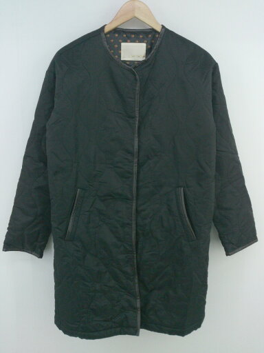◇ Ray Cassin レイカズン 中綿 ノーカラー 秋冬 長袖 キルティング コート サイズF ブラック レディース P 【中古】 ◇ Ray Cassin レイカズン 中綿 ノーカラー 秋冬 長袖 キルティング コート サイズF ブラック レディース P 【中古】