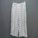 ◇ PAGEBOY ページボーイ ウエストゴム ゼブラ柄 シンプル オシャレ パンツ サイズF ホワイト系 レディース E 【中古】