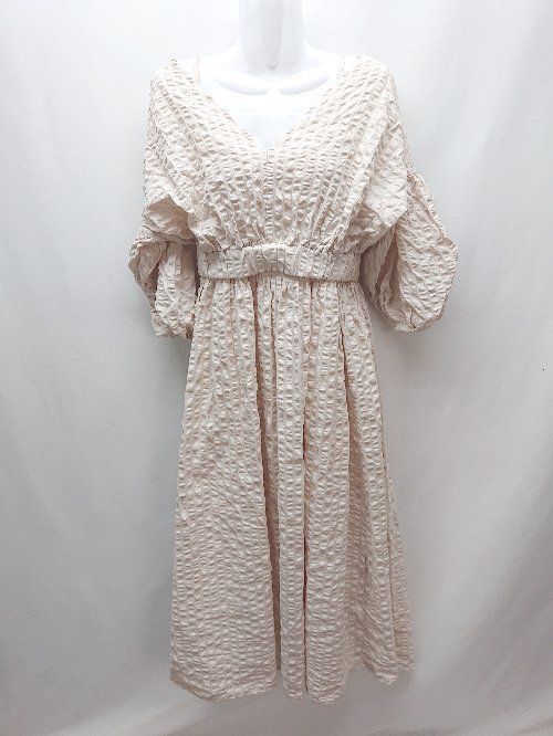 ◇ Heather ヘザー ガーリー 大人可愛い ワンピース カットソー サイズF ピンク系 レディース E 【中古】