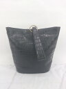 ◇ JEANASIS ジーナシス 型押し 大人女子 2WAY ショルダー ハンド バッグ ブラック レディース E 【中古】(4)