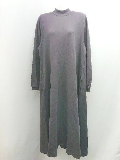 ◇ fitrte doe antiqua 無地 オーバー 体系カバー シンプル 長袖 ロング丈 ワンピース サイズF ダークグレー レディース E 【中古】 ◇ fitrte doe antiqua 無地 オーバー 体系カバー シンプル 長袖 ロング丈 ワンピース サイズF ダークグレー レディース E 【中古】