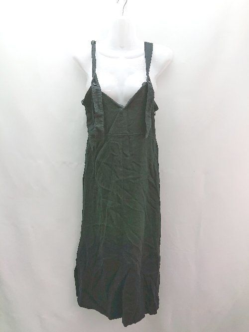 ◇ mystic ミスティック 無地 シンプル 綺麗め ロング丈 ワンピース サイズF ブラック レディース E 【中古】