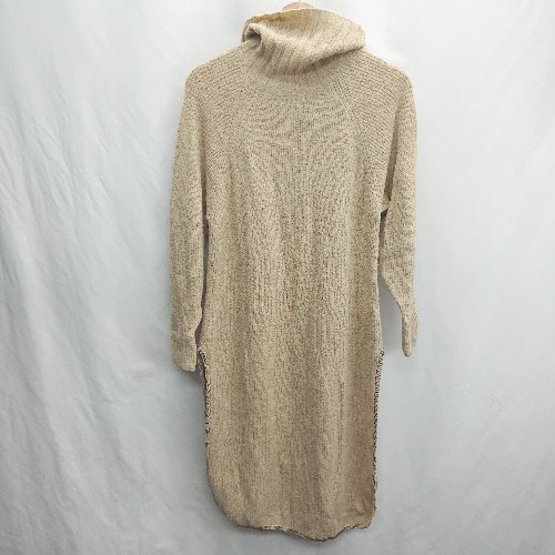 ◇ ⊇ SLY スライ タートルネック 長袖 膝下 ワンピース サイズF ベージュ レディース E 【中古】