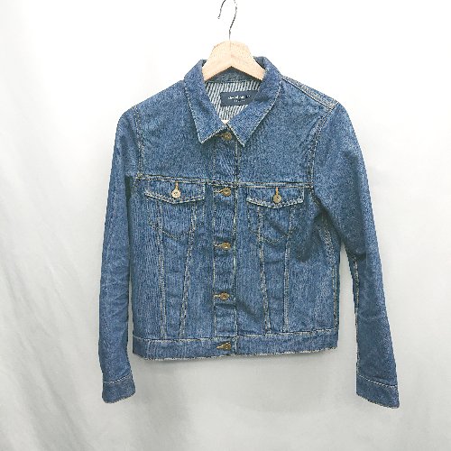 ◇ Θ Green Parks chocol raffine robe 長袖 Gジャン サイズM インディゴブルー レディース E 【中古】