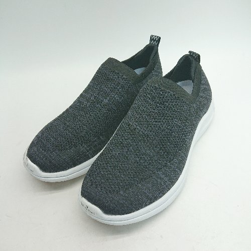 ◇ WMB 無地 シンプル お出かけ お散歩 スニーカー サイズM ブラック メンズ E 【中古】