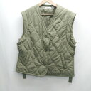 ◇ ⊇ Lutique ルティーク キルティング ベスト サイズM カーキ レディース E 【中古】|詳細画像