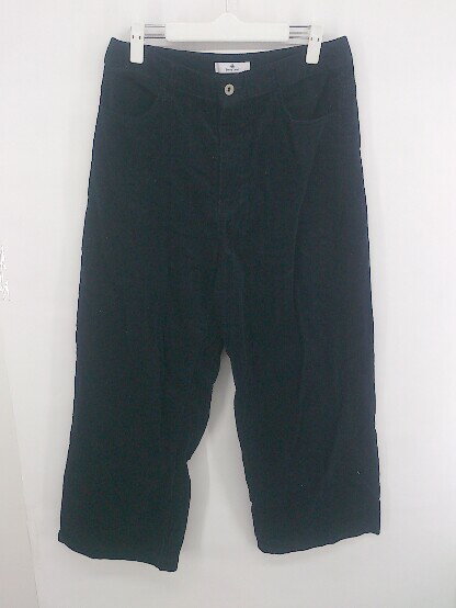 ◇ Sonny Label サニーレーベル コットン100% コーデュロイ ワイドパンツ サイズ縦L 横XL- ネイビー系 レディース E 【中古】