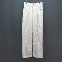 ◇ classical elf ジーンズ デニム ジップフライ カジュアル メンズライク パンツ サイズM ベージュ レディース E 【中古】