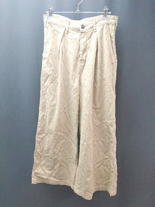 ◇ SOMETHING サムシング カジュアル シンプル サイドポケット チノパン サイズM ベージュ レディース E 【中古】