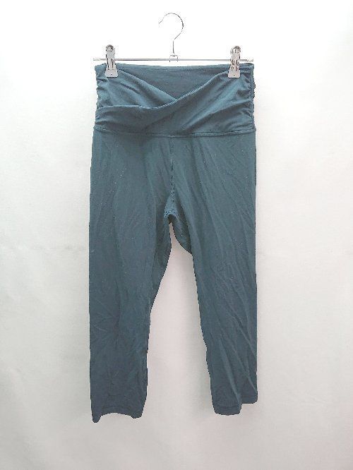 ◇ luluemon タイツ ヨガ ピラティス スポーツ アウトドア レギンス サイズ表記なし ダークグリーン レ..