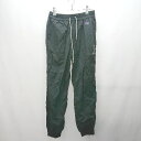 ◇ champion イージー 刺繡ロゴ リブ ウエストゴム ナイロン パンツ サイズL ブラック レディース メンズ E 【中古】