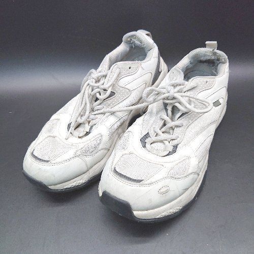 ◇ 23.56 カジュアル ダット レースアップ ブランドロゴ スニーカー サイズ28.0 ホワイト メンズ E 【中古】