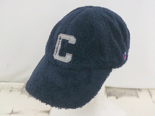 ◇ Champion チャンピオン ロゴ フリースボア ベースボール キャップ 帽子 ネイビー サイズ57-59cm レディース E 【中古】 ◇ Champion チャンピオン ロゴ フリースボア ベースボール キャップ 帽子 ネイビー サイズ57-59cm レディース E 【中古】