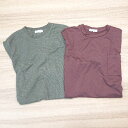◇ 《 adayinthelife アデイインザライフ まとめ売り2点セット サイズL 無地 クルーネック ニット/Tシャツ レディース 》 E 【中古】