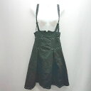 ◇ titty&Co. バックジップ ウエストゴム ステッチ ノースリーブ ひざ丈 ワンピース サイズM ブラック系 レディース E 【中古】