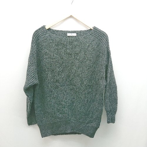 ◇ Sonny Label サニーレーベル 無地 カジュアル ゆったりめ 大人っぽい 長袖 ニット サイズFree グレー レディース E 【中古】