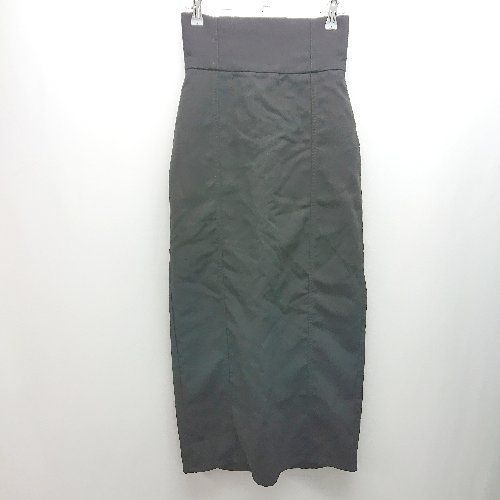 ◇ Chico チコ ハイウエスト 無地 スリット ロング丈 タイト スカート サイズF ブラック レディース E 【中古】