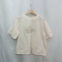 ◇ ⊂ Φ SUPER HAKKA スーパーハッカ 半袖 カットソー サイズF キナリ レディース E 【中古】(4)