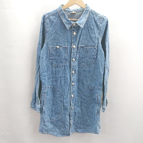 ◇ ⊇ La torace ラトレース ロング丈 長袖 デニムジャケット コート サイズM ブルー レディース E 【中古】 ◇ ⊇ La torace ラトレース ロング丈 長袖 デニムジャケット コート サイズM ブルー レディース E 【中古】