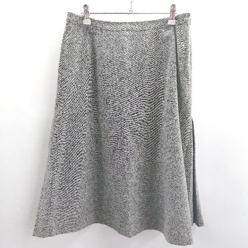 ◇ ⊇ Yorkland ヨークランド 裾タック ひざ丈 台形 スカート サイズ13AR グレー系 レディース E 【中古】