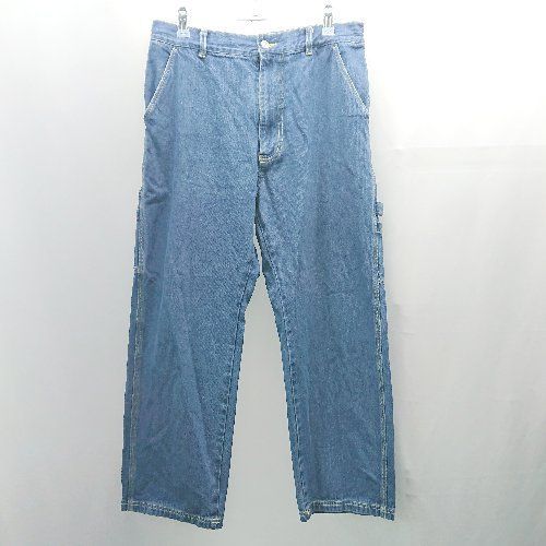 ◇ FREAK'S STORE ウエスト後ろゴム 紐調整 ステッチ デニムパンツ サイズ縦S/横L ブルー系 レディース E 【中古】