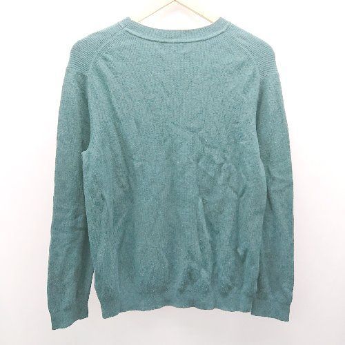 ◇ GLOBAL WORK グローバルワーク カシミヤブレンド 秋冬 シンプル 上質 長袖 ニット サイズM グリーン レディース E 【中古】
