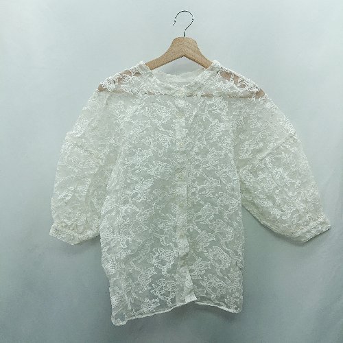 ◇ ⊂ ◎ PAGEBOY ページボーイ 半袖 ブラウス サイズF ホワイト レディース E 【中古】 ◇ ⊂ ◎ PAGEBOY ページボーイ 半袖 ブラウス サイズF ホワイト レディース E 【中古】