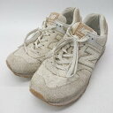 ◇ Θ New Balance ニューバランス 574 WL574SL2 スニーカー サイズ25.0 ベージュ系 レディース E 【中古】(4)