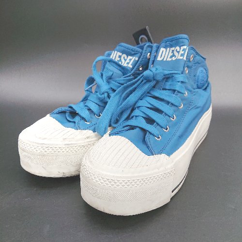 ◇ Θ DIESEL RN93243 厚底 ハイカット スニーカー シューズ サイズ 24.5 ブルー系 メンズ E 【中古】のサムネイル