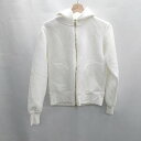 ◇ ⊇ nano universe ナノ ユニバース 長袖 パーカ サイズF ホワイト レディース E 【中古】