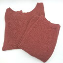 ◇ ⊇ apart by lowrys スリット加工 チャーム付き 膝下丈 ニット タイトスカート サイズM レッドブラウン レディース E 【中古】