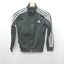 ◇ ⊇ adidas アディダス キッズ 長袖 パーカー サイズ140 ブラック系 レディース メンズ E 【中古】