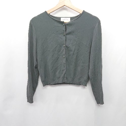 ◇ ⊇ HANAE MORI ALMA EN ROSE 長袖 カーディガン サイズ38 ブラック系 レディース E 【中古】