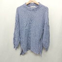 ◇ ⊇ Bou Jeloud ブルージュード 長袖 ニット サイズF ブルー系 レディース E 【中古】