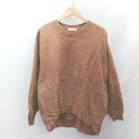 ◇ ⊇ FREAK'S STORE フリークスストア 裏起毛 長袖 トレーナー サイズF ブラウン メンズ E 【中古】(4)