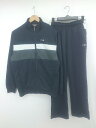 ◇ FILA フィラ トレーニング 運動 ジャージ ジャケット パンツ セットアップ サイズM ネイビー系 メンズ P 【中古】