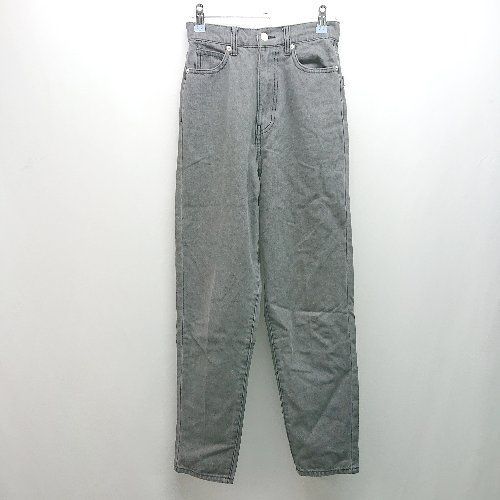 ◇ chacocloset チャコクローゼット チャックボタン閉め メンズライク ジーンズ サイズS チャコールグレー系 レディース E 【中古】