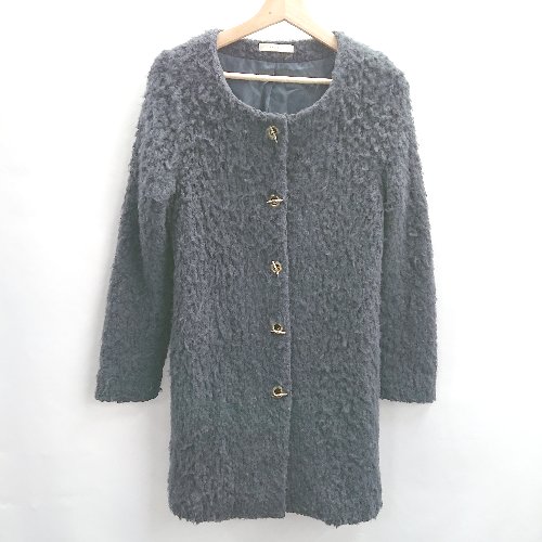 ◇ ⊇ gracis グラーシス 長袖 コート サイズM ネイビー レディース E 【中古】