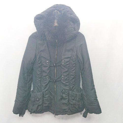 ◇ ⊇ BACKS バックス フェイクファー取り外し可能 長袖 中綿ジャケット サイズM ブラック レディース E 【中古】 ◇ ⊇ BACKS バックス フェイクファー取り外し可能 長袖 中綿ジャケット サイズM ブラック レディース E 【中古】